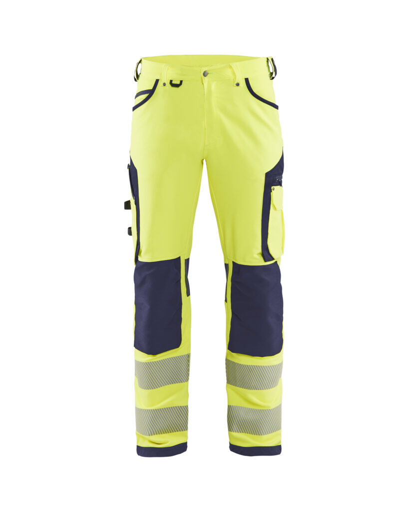 Hivis stretch trouser Jaune/Marine