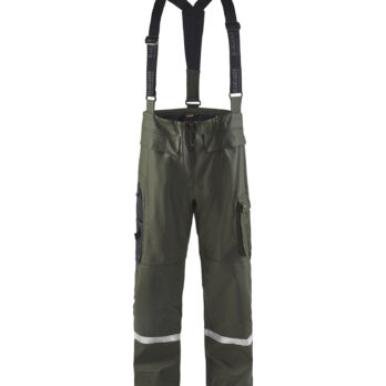 Pantalon de pluie HV Niveau 2 Vert armée