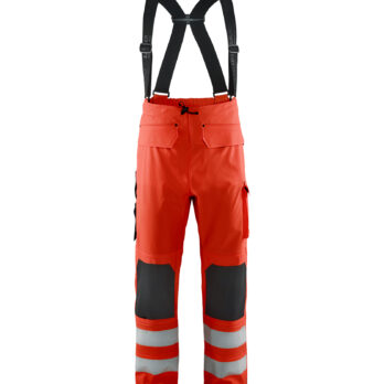 Pantalon de pluie HV Niveau 2 Rouge fluo