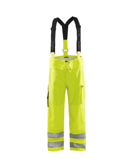 Pantalon de pluie à bretelles HV retardant flamme Jaune fluo