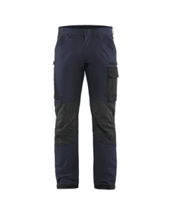 Pantalon maintenance stretch 4D Marine foncé/Noir