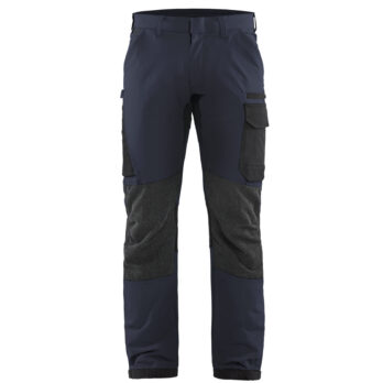 Pantalon maintenance stretch 4D Marine foncé/Noir