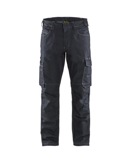 Pantalon maintenance denim stretch 2D Marine