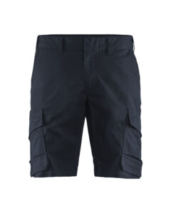 Short Industrie stretch 2D Marine foncé/Noir