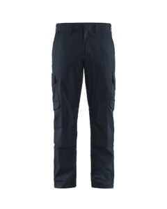 Pantalon industrie avec poches genouillères stretch 2D Marine foncé/Noir