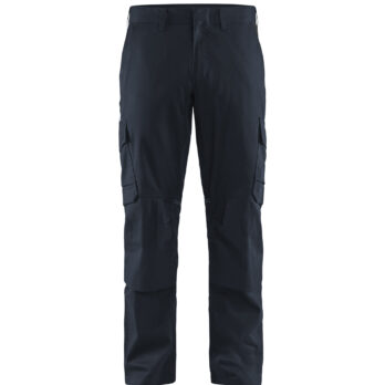 Pantalon industrie avec poches genouillères stretch 2D Marine foncé/Noir