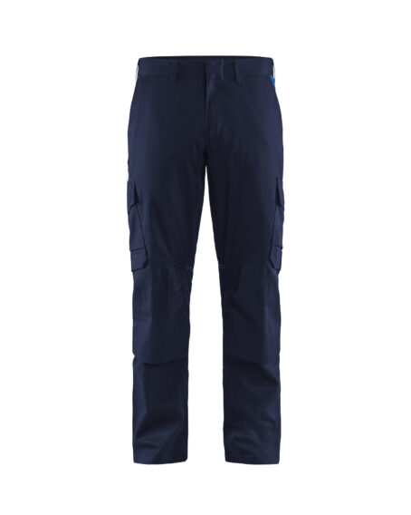 Pantalon industrie avec poches genouillères stretch 2D Marine/Bleu Roi