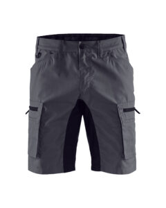 Service shorts with stretch panels Grey/Black