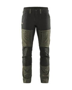 Pantalon maintenance +stretch Vert Kaki/Noir