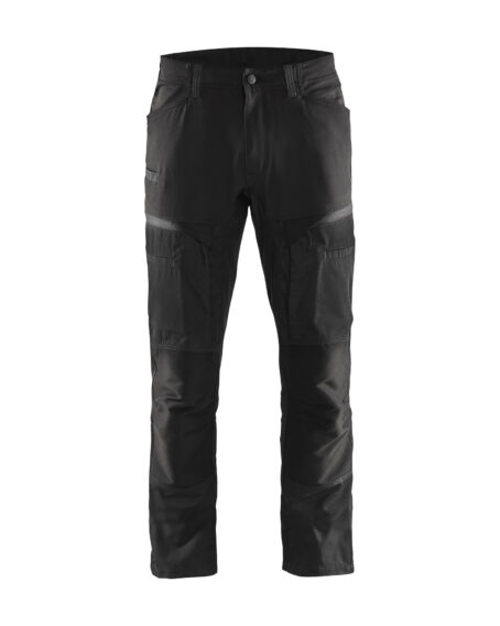 Pantalon maintenance +stretch Noir/Gris foncé