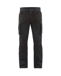 Pantalon maintenance denim stretch 2D Marine/Noir