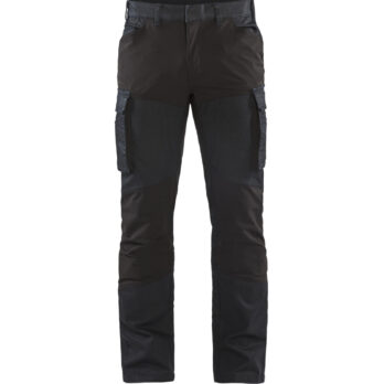 Pantalon maintenance denim stretch 2D Marine/Noir