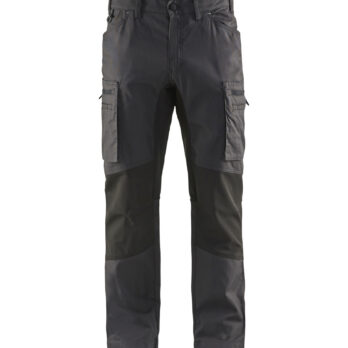 Pantalon maintenance +stretch Gris Foncé/Noir