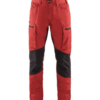 Pantalon maintenance +stretch Rouge/Noir