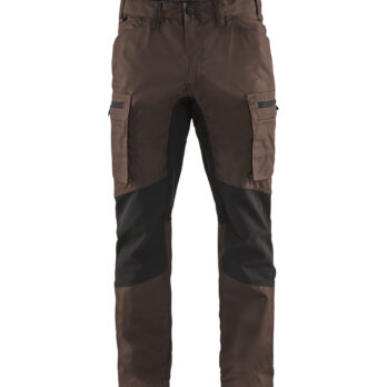 Pantalon maintenance +stretch Marron/Noir