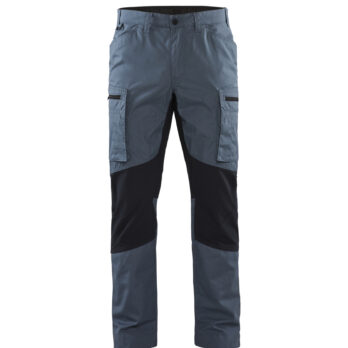 Pantalon maintenance +stretch Bleu guède/Marine foncé