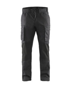 Pantalon maintenance +stretch Gris Foncé/Noir