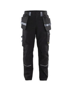 Pantalon artisan retardant flamme Noir/Gris clair