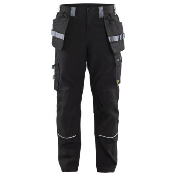 Pantalon artisan retardant flamme Noir/Gris clair