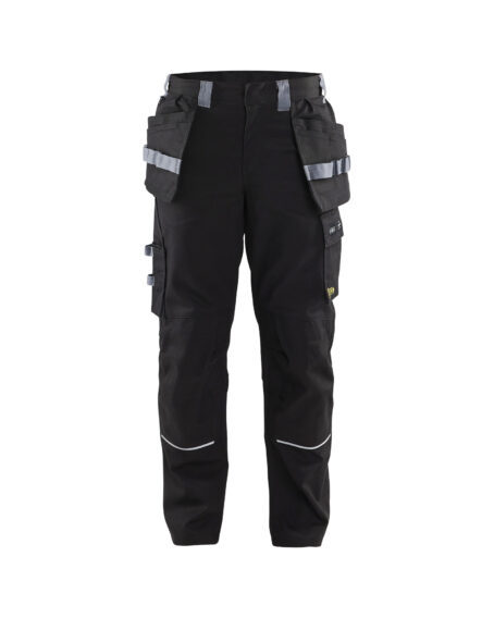 Pantalon artisan retardant flamme Noir/Gris clair