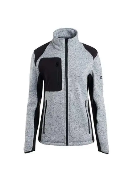 Gilet de travail - LOUISE - Gris clair chiné – Image 2