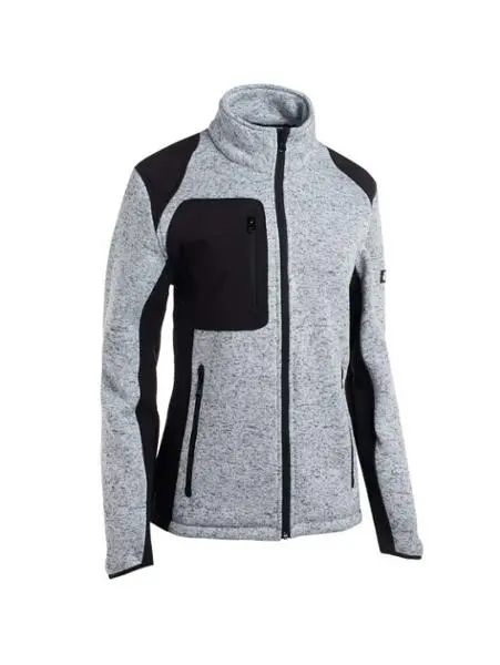 Gilet de travail - LOUISE - Gris clair chiné – Image 3