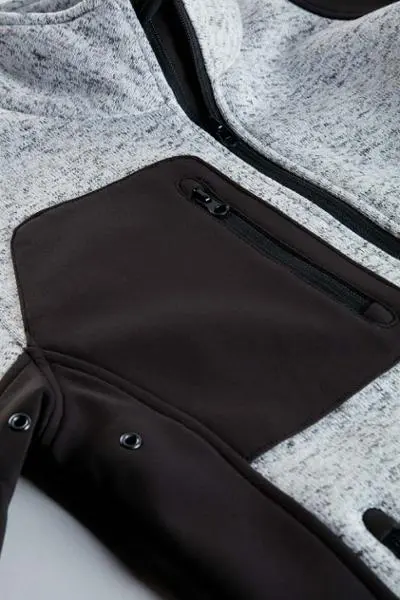 Gilet de travail - LOUISE - Gris clair chiné – Image 4