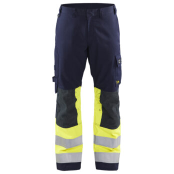 Pantalon Multinormes Marine/Jaune fluo