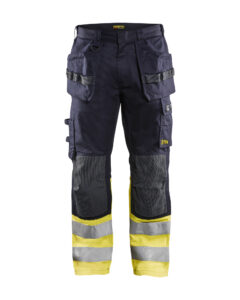 Pantalon multinormes inhérent Marine/Jaune fluo