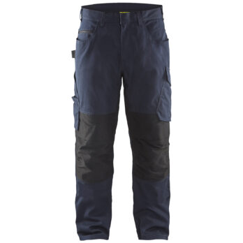 Pantalon maintenance +stretch Marine foncé/Noir