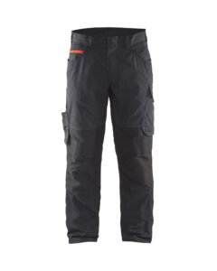 Pantalon maintenance +stretch Noir/Rouge