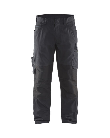 Pantalon maintenance +stretch Noir/Gris foncé