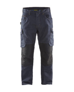 Pantalon  maintenance Denim Stretch 2D Marine/Noir