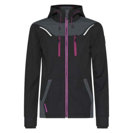 BLOUSON DE TRAVAIL - FLORENCE - noir fushia - North ways – Image 2