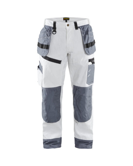 Pantalon X1500 peintre Blanc/Gris clair