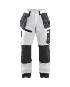 Pantalon X1500 peintre Blanc/Gris foncé