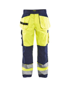 Pantalon Artisan haute visibilité Jaune fluo/Marine