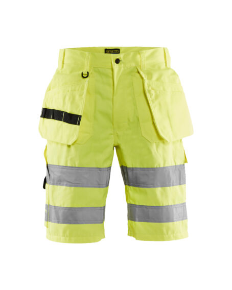 Short artisan haute-visibilité Jaune fluo