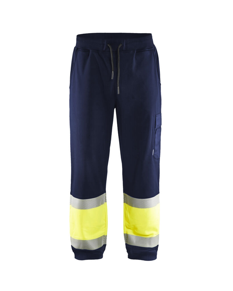 Jogging haute-visibilité Marine/Jaune fluo