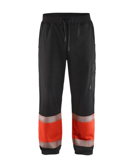 Jogging haute-visibilité Noir/Rouge fluo