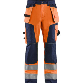 Pantalon Artisan haute visibilité Orange fluo/Marine