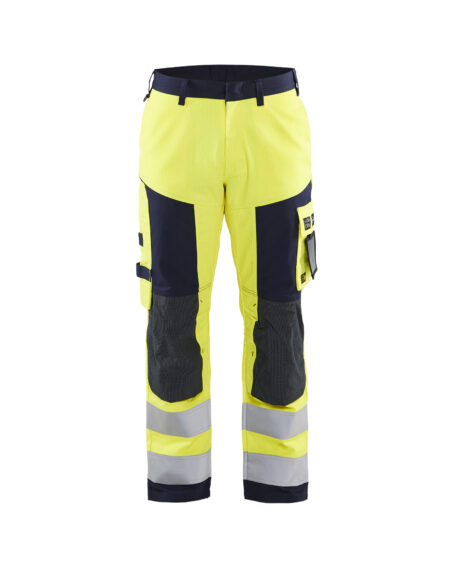 Pantalon Artisan Multinormes Jaune fluo/Marine