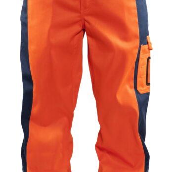 Pantalon haute visibilité Orange fluo/Marine