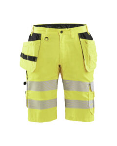 Short artisan haute-visibilité +stretch Jaune fluo