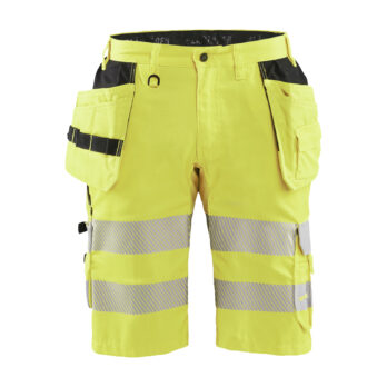 Short artisan haute-visibilité +stretch Jaune fluo