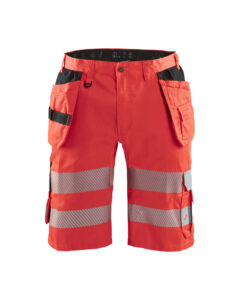 Short artisan haute-visibilité +stretch Rouge fluo