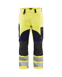 Pantalon multinormes inhérent Jaune fluo/Marine