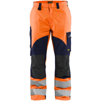 Pantalon multinormes inhérent Orange fluo/Marine