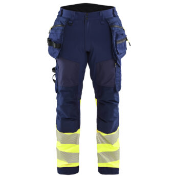 HV Class1 Softshell Trouser HTP KP Marine/Jaune