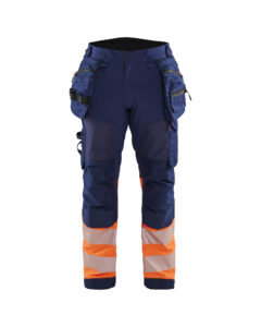 HV Class1 Softshell Trouser HTP KP Marine/Orange